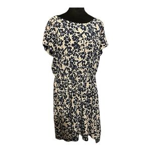 Gap Short Sleeve Abstract Floral Dress  Size Large. Like New